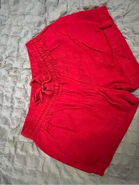 Old Navy Red Athletic Drawstring Shorts